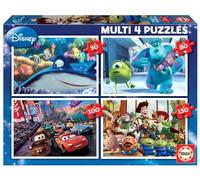 Puzzle 4w1 Bohaterowie bajek Disney Pixar 110629 - Educa