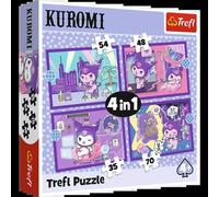 Puzzle 4w1 Kuromi. Dzień Kuromi - Trefl