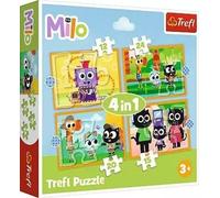 Puzzle 4w1. Milo. Poznaj Milo i jego przyjaciół - Trefl
