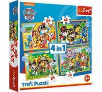 Puzzle 4w1. Wakacyjny Psi Patrol - Trefl