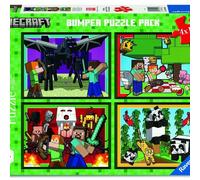 Puzzle 4X100 Minecraft Adventures Ravensburger