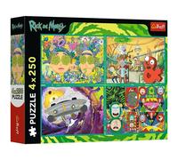 Puzzle 4X250 Twisted World Of Rick And Morty Trefl Puzzle Top