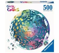 Puzzle 500 elementów, koło. Paleta kolorów. Ocean - Ravensburger