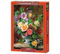 Puzzle 500 elementów. Kwiaty w wazonie - Castorland
