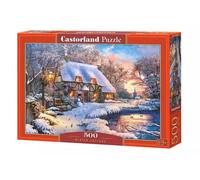 Puzzle 500 elementów. Zimowa wioska - Castorland