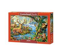 Castorland Hobby Panoramic Forest Life Jigsaw Puzzle, 500 Pieces Set