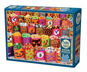 Puzzle 500 Halloweenowe smakołyki 112261 - Cobble Hill