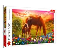 Puzzle 500 Horses On The Meadow Trefl Puzzle Top Quality