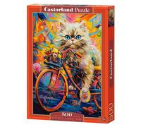 Puzzle 500 Kitten'S Floral Ride Castorland Puzzle Top Quality