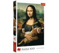 Puzzle 500 Mona Lisa And Cat Mruczek Trefl Puzzle Top