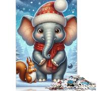 Puzzle 500 Piece Adult Jigsaw Puzzle Merry Christmas Jigsaw Puzzles for Teenagers Wooden Puzzles Home Decoration Puzzle Toys 500pcs (52x38cm)