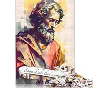 Puzzle 500 Piece Adult Jigsaw Puzzle 'Saint Luke The Evangelist Jigsaw Puzzles for Teenagers Wooden Puzzles Home Decoration Puzzle Toys 500pcs (52x38cm)