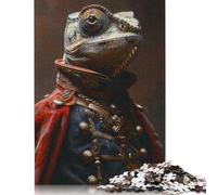 Puzzle 500 Piece Chameleon In Command Jigsaw Puzzle for Adults And Wooden Jigsaw Puzzle Suitable for 18 Years And Up Fun Puzzles Games 500pcs (52x38cm)