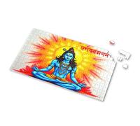 Puzzle 500 Pieces A Blue-Skinned Deity Sits In Meditation With A Radiant Sunburst Behind Picture Puzzle 4 Year Old Girl Birthday Gifts Jigsaw Puzzles 500(300PCS)