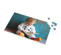Puzzle 500 Pieces A Child In A White Jumpsuit With Large Buttons Is Sitting On The Floor Picture Puzzle Puzzles For Toddlers 2-4 Toys For Ages 8-13(500PCS)