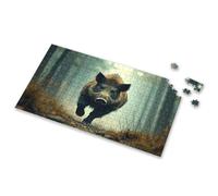 Puzzle 500 Pieces A Wild Boar Charging Through A Misty Forest Picture Puzzle 4 Year Old Girl Birthday Gifts Jigsaw Puzzles 500(1000PCS)