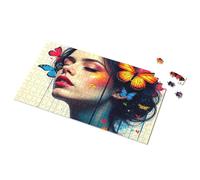 Puzzle 500 Pieces Colorful Butterflies In Artistic Portrait Picture Puzzle Toys For Boys 6-8 Jigsaw Puzzles 500 Pieces(500PCS)