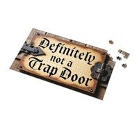 Puzzle 500 Pieces Definitely Not A Trap Door Sign Picture Puzzle 3 Year Old Girl Gifts Puzzles For Toddlers 2-4(1000PCS)