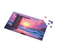 Puzzle 500 Pieces Door To The Sunset: A Magical Ocean Scene Picture Puzzle Toys For Boys 6-8 Gift For 4 Year Old Boy(500PCS)