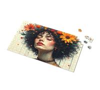 Puzzle 500 Pieces Floral Crown: A Portrait Of Serenity And Nature'S Beauty Picture Puzzle Toys For Boys 6-8 Gift For 4 Year Old Boy(1000PCS)