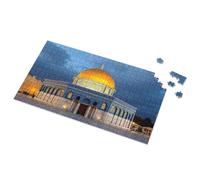 Puzzle 500 Pieces Golden Dome Of The Rock: A Nighttime Marvel Picture Puzzle Puzzles For Kids Ages 4-6 Kids Toys For Girls(300PCS)