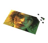Puzzle 500 Pieces Golden Tears: A Mysterious Portrait Picture Puzzle Toys Under 10 Dollars Puzzles For Adults 500 Piece(500PCS)