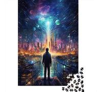 Puzzle 500 Pieces Jigsaws Beautiful And Spectacular City2 Creative Square Jigsaw Puzzles for Teenager Wooden Puzzles Jigsaw Puzzles for Adults Gifts 500pcs (52x38cm)