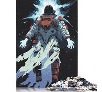 Puzzle 500 Pieces Jigsaws Fantasy Astronaut Jigsaw Puzzles for Adults Creative Wooden Puzzles Challenge High Difficulty Game Gift for Teenagers 500pcs (52x38cm)