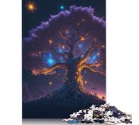 Puzzle 500 Pieces Jigsaws Magical Tree Jigsaw Puzzles for Adults Creative Wooden Puzzles Challenge High Difficulty Game Gift for Teenagers 500pcs (52x38cm)