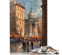 Puzzle 500 Pieces Jigsaws Oil Painting of Rome Jigsaw Puzzles for Adults Wooden Jigsaw Interesting Stress Reduction Jigsaw Puzzles 500pcs (52x38cm)