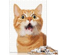 Puzzle 500 Pieces Jigsaws Vintage Cat Funny Creative Square Jigsaw Puzzles for Teenager Wooden Puzzles Jigsaw Puzzles for Adults Gifts 500pcs (52x38cm)