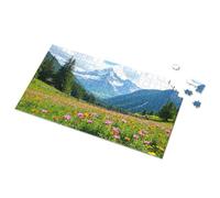 Puzzle 500 Pieces Mountain Majesty Amidst Floral Splendor Picture Puzzle Toys Under 10 Dollars Puzzles For Adults 500 Piece(1000PCS)
