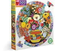 Puzzle 500 pièces : Purple Bird And Flowers