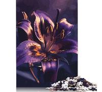 Puzzle 500 Pieces Purple Flower Jigsaw Boys And Girls Puzzle Jigsaw Puzzle Education Game Toys Family Decoration 500pcs (52x38cm)