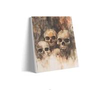 Puzzle 500 Pieces Skull Painting Suitable for Those Who Like Challenging Family Leisure and Entertainment Toys