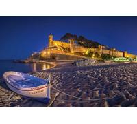 Puzzle 500 pieces Spain Tossa De Mar stones walls beach boats 52x38CM