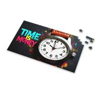 Puzzle 500 Pieces Time Is Money - Watch It Tick Away Picture Puzzle 4 Year Old Girl Birthday Gifts Jigsaw Puzzles 500(1000PCS)