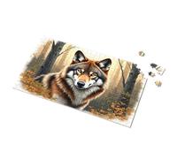 Puzzle 500 Pieces Wolf In The Autumn Forest Picture Puzzle 3 Year Old Girl Gifts Puzzles For Toddlers 2-4(1000PCS)