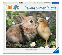 Ravensburger - 500 piece puzzle - Rabbit and Chick (Baby Animal Collection) - Adults and Children from 12 years old - High quality puzzle - 12001900