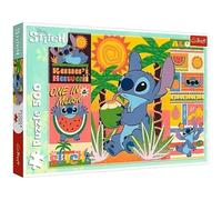 Trefl Lilo, 37483 Holiday with Stitch 500 Pieces Te with the Hero of the Disney Animated Movie, Creative Entertainment, Fun, Classic Puzzle for Adults and Children from 10 Years, Multicoloured, 37483