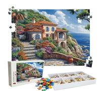 Puzzle 5000 - Cabin Coconut Trees Jigsaw Games - 5000 Piece Jigsaw Puzzles for Adults - Pieces with Box - Wooden Puzzles - The Best Gifts for Stress Selief and Relaxation 61.6 X 41.5 Inch W3H-378