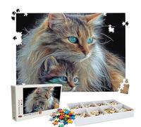 Puzzle 5000 - Cat Animal Jigsaw Games - 5000 Piece Jigsaw Puzzles for Adults - Pieces with Box - Wooden Puzzles - Challenging Game Beautiful - The Best Gifts for Relaxation 61.6 X 41.5 Inch W3H-69