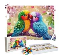 Puzzle 5000 - Couples Parrot Jigsaw Games - 5000 Piece Jigsaw Puzzles for Adults - Pieces with Box - Wooden Puzzles - Challenging Game Beautiful - The Best Gifts Relaxation 61.6 X 41.5 Inch W3H-166