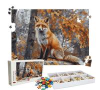 Puzzle 5000 - Forest Fox Jigsaw Games - 5000 Piece Jigsaw Puzzles for Adults - Pieces with Box - Wooden Puzzles - Challenging Game Beautiful - The Best Gifts for Relaxation 61.6 X 41.5 Inch W3H-184