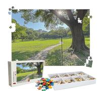 Puzzle 5000 - Sunlight Tree Jigsaw Games - 5000 Piece Jigsaw Puzzles for Adults - Pieces with Box - Wooden Puzzles - Challenging Game Beautiful - The Best Gifts Relaxation 61.6 X 41.5 Inch W3H-404