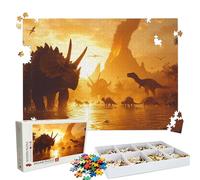 Puzzle 5000 - Sunset Dinosaur Jigsaw Games - 5000 Piece Jigsaw Puzzles for Adults - Pieces with Box - Wooden Puzzles - Challenging Game Beautiful - The Best Gifts Relaxation 61.6 X 41.5 Inch W3H-41