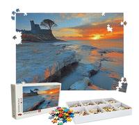 Puzzle 5000 - Sunset Landscape Jigsaw Games - 5000 Piece Jigsaw Puzzles for Adults - Pieces with Box - Wooden Puzzles - Challenging Game Beautiful - The Best Gifts Relaxation 61.6 X 41.5 Inch W3H-40