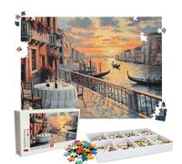 Puzzle 5000 - Sunset Water City Jigsaw Games - 5000 Piece Jigsaw Puzzles for Adults - Pieces with Box - Wooden Puzzles - The Best Gifts for Stress Selief and Relaxation 61.6 X 41.5 Inch W3H-57