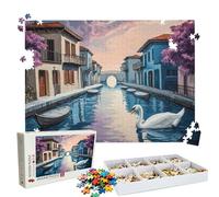 Puzzle 5000 - Swan Architecture Jigsaw Games - 5000 Piece Jigsaw Puzzles for Adults - Pieces with Box - Wooden Puzzles - The Best Gifts for Stress Selief and Relaxation 61.6 X 41.5 Inch W3H-306
