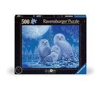 Puzzle 500Pcs Glow-In-The-Dark Owls Ravensburger Puzzle Top